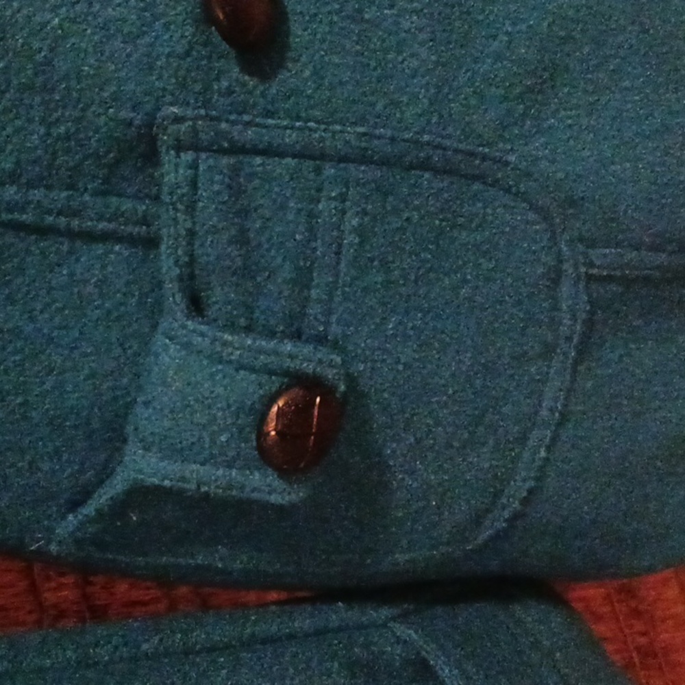Wool-Blend Pea Coat/Small-Petite - Picture 2 of 6